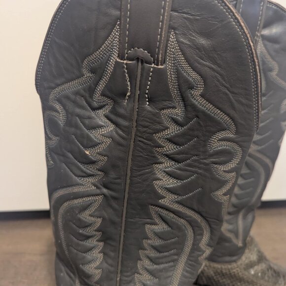 Womens Justin PYTHON SNAKE SKIN Cowboy Western Boots - Picture 4 of 11